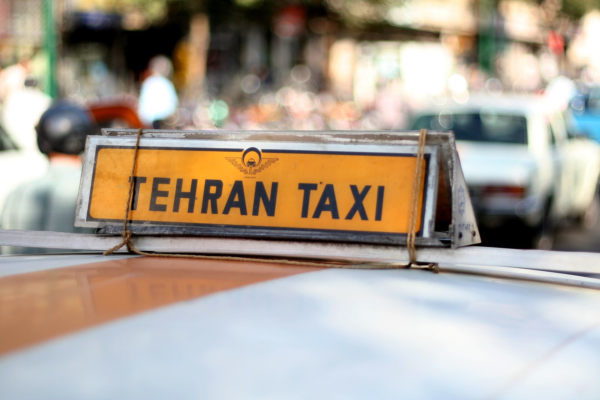 Tehran taxi sign